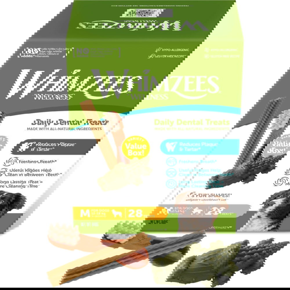 Whimzees Variety Value Box M Bulk 28 pcs