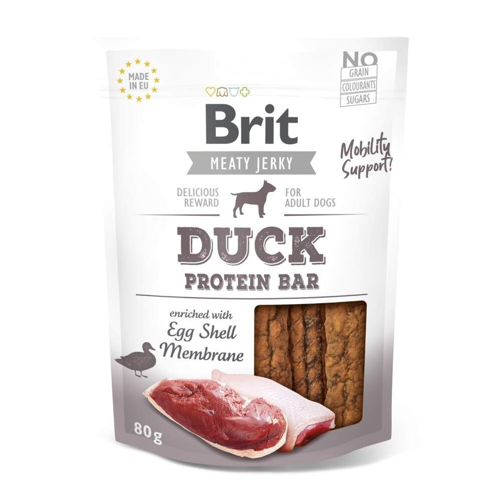 Bilde av Brit Care Meaty Jerky Proteinbar Duck 80 G