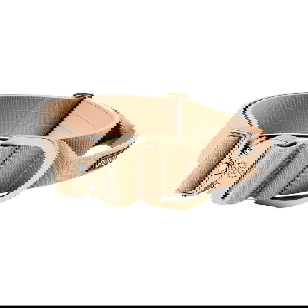 BullyBillow Combat Hundehalsbånd med Håndtak Beige 5 cm (S)