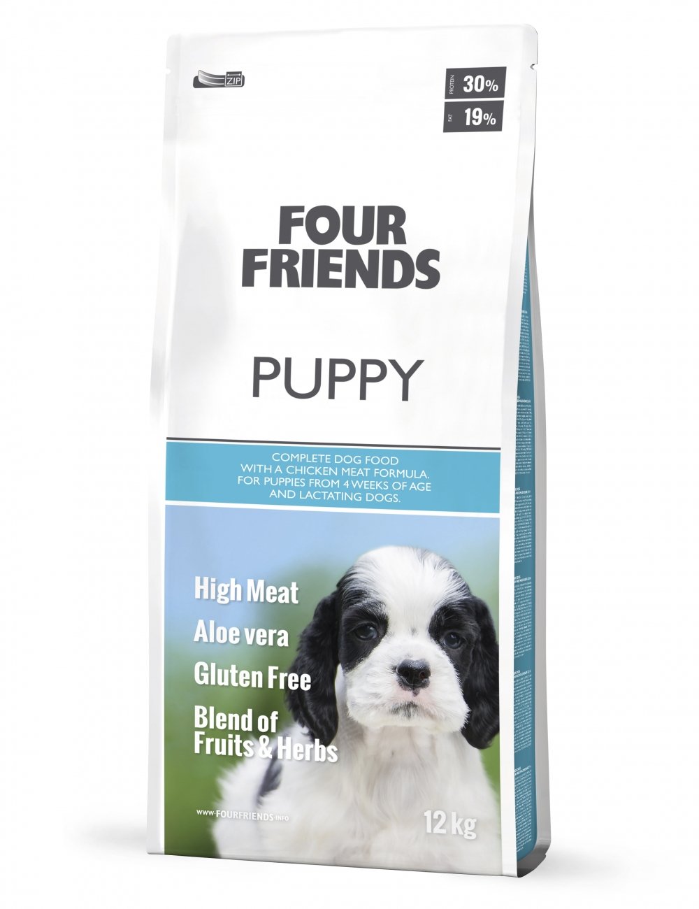 FourFriends Dog Puppy 12kg (12 kg) Valp - Valpefôr - Tørrfôr til valp