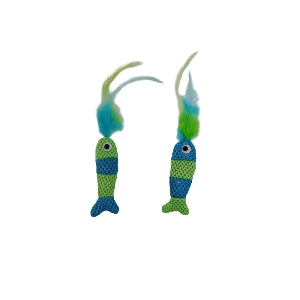 Meow & Me Feline Clean Dental Mesh Stripete Fisker 2-pk