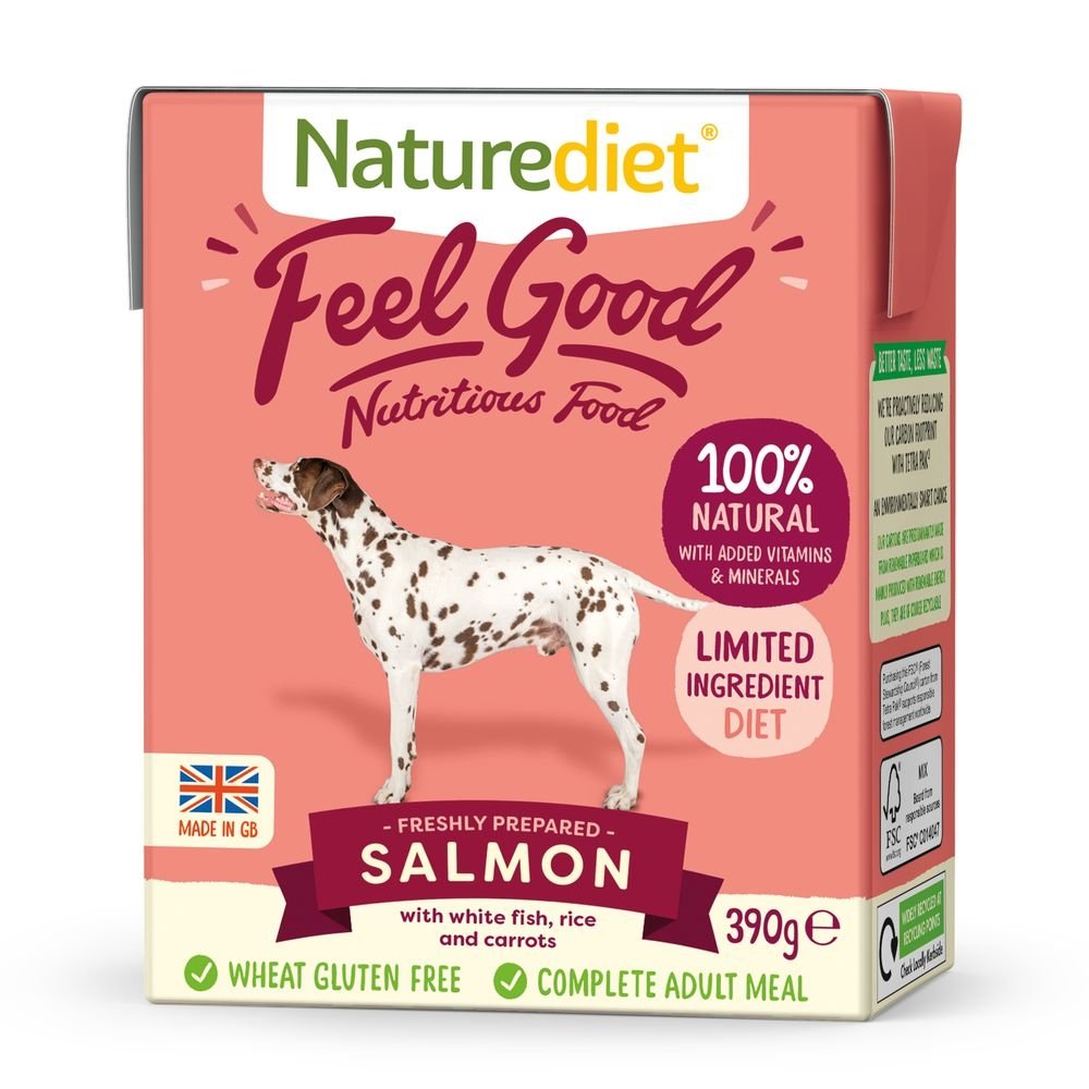Naturediet Feel Good Laks (390 g) Hund - Hundemat - Våtfôr