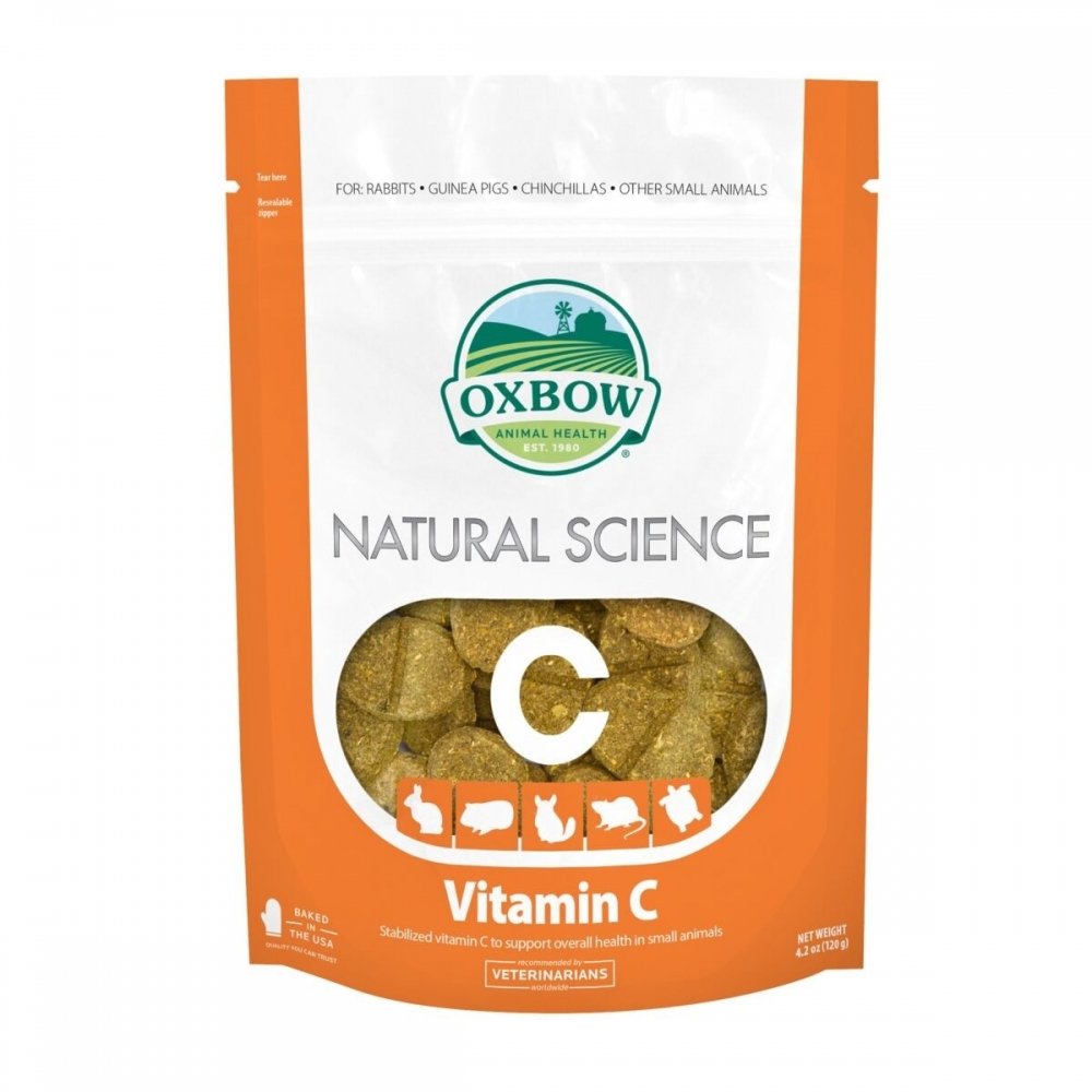Oxbow Natural Science Vitamin C 120 g Andre smådyr - Chinchilla