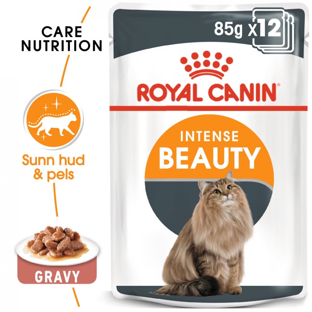Royal Canin Intense Beauty Våtfoder (12x85g) Katt - Kattemat - Våtfôr