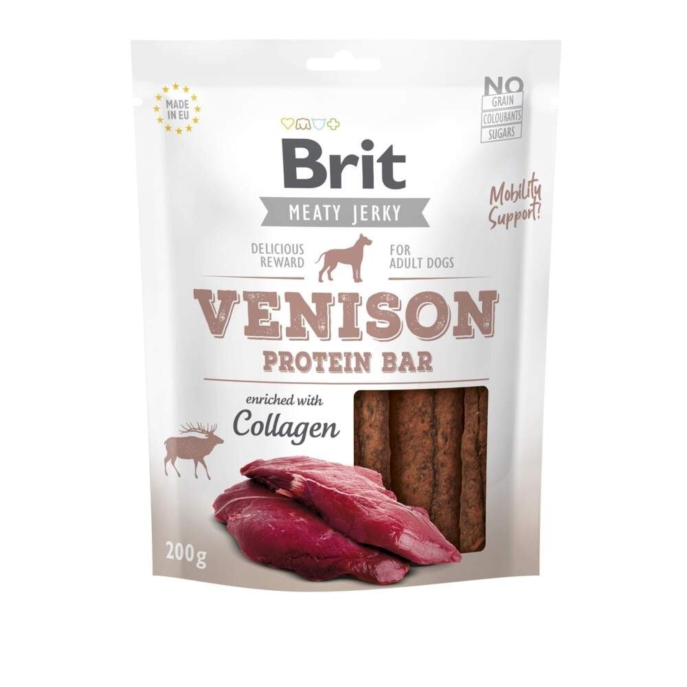 Bilde av Brit Care Meaty Jerky Proteinbar Venison (200 G)