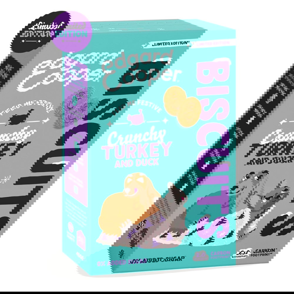 Edgard & Cooper Festive Biscuits Hundekjeks And & Kalkun 400 g