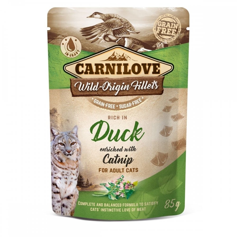 Carnilove Cat Adult Duck & Catnip 85 g Katt - Kattemat - Våtfôr