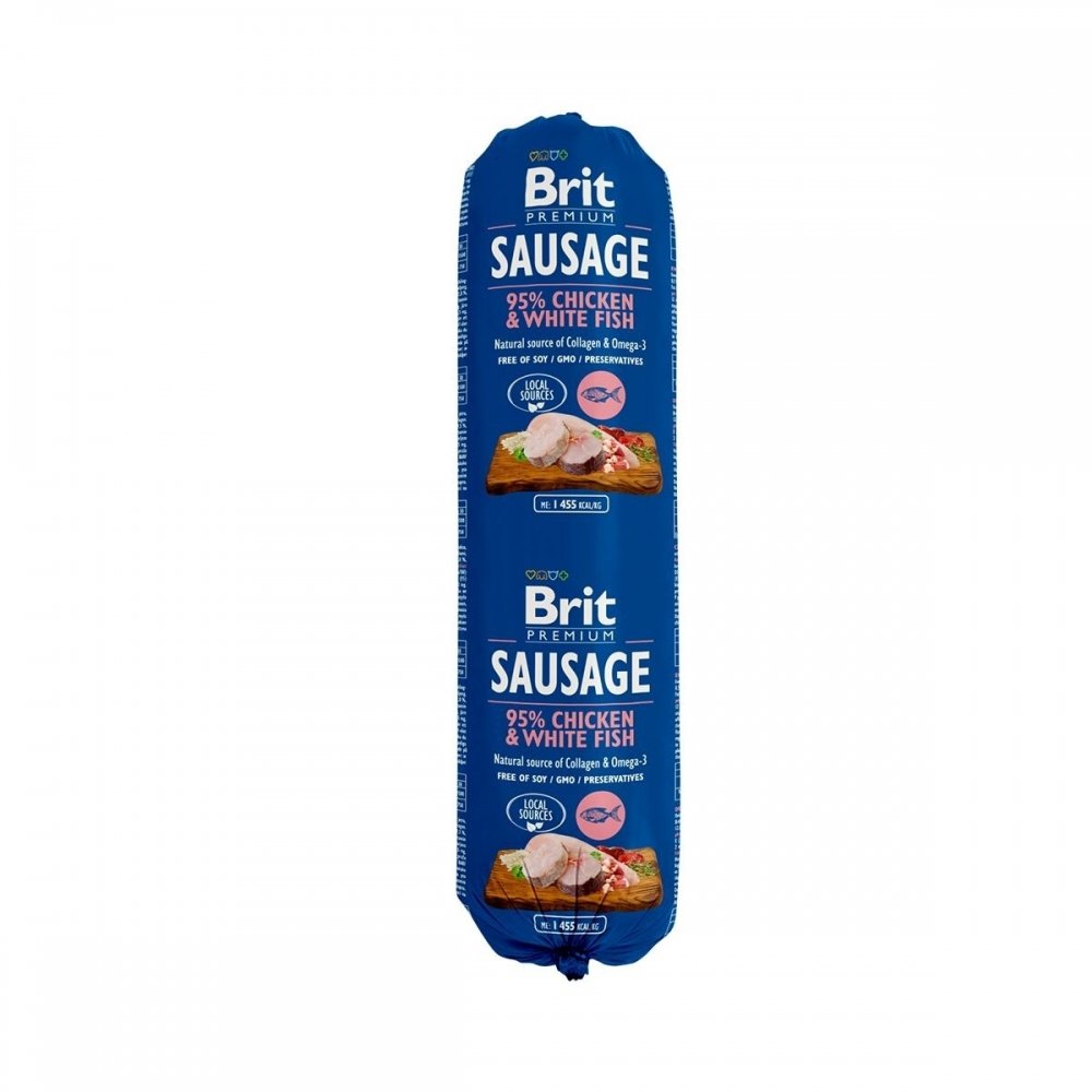 Bilde av Brit Premium Kjøttpølsear Kylling & Hvit Fisk