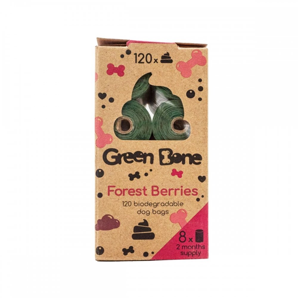 Green Bone Hundeposer Forest Berries Refill (120-pakke)