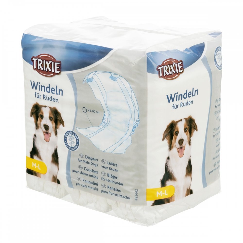 bleier for hannhund - Str M-L: 46-60 cm, 12 Stk
