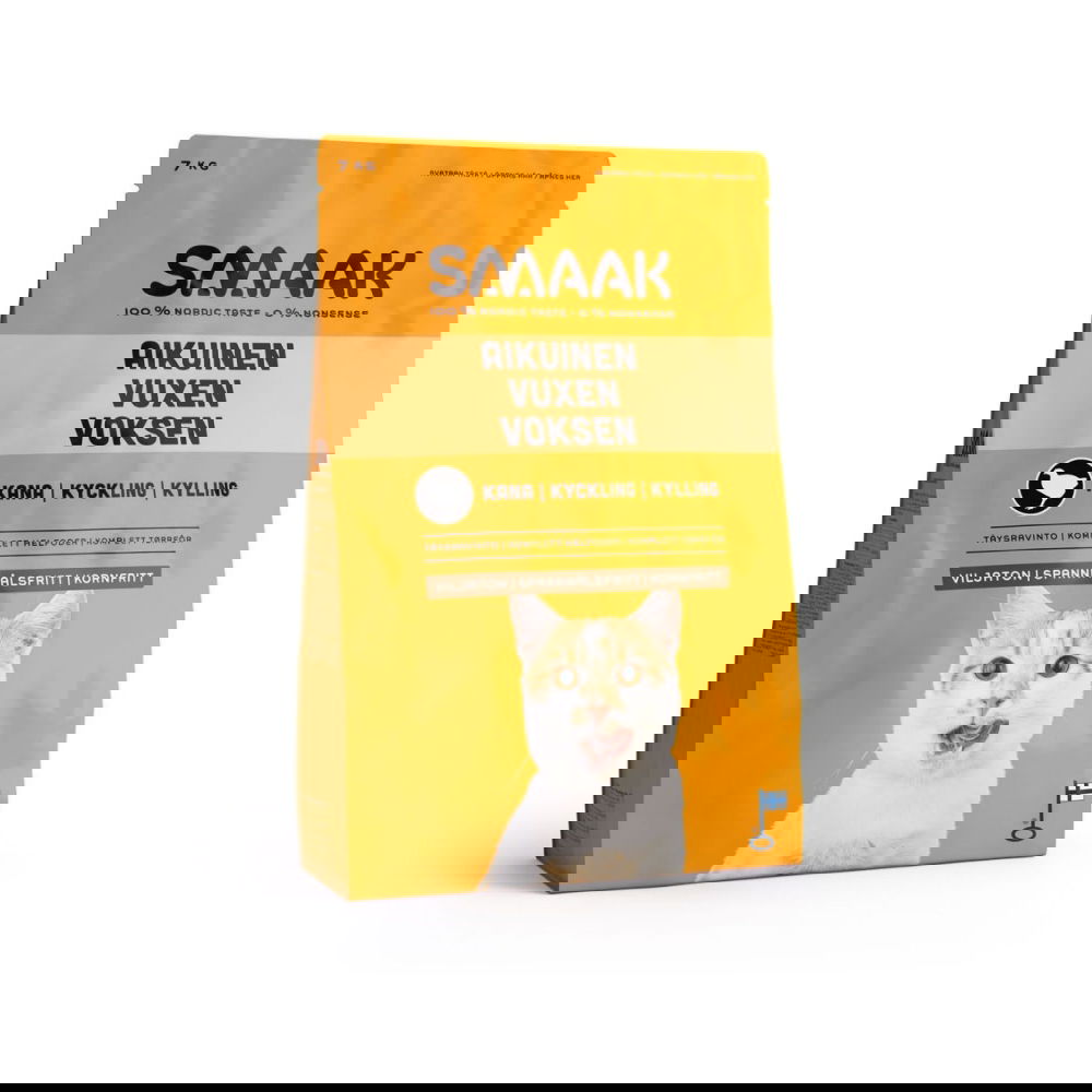 SMAAK Cat Adult Grain Free Kylling (7 kg)