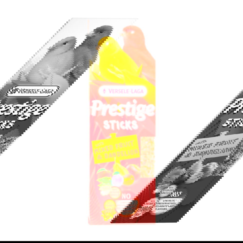 Versele-Laga Prestige Sticks Canaries Frukt & Løvetann 60g