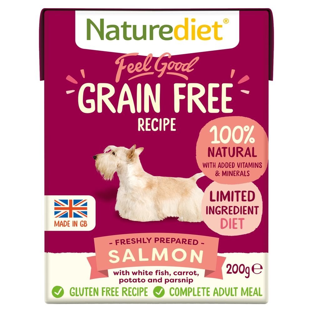 Naturediet Grain Free Laks (390 g) Hund - Hundemat - Våtfôr