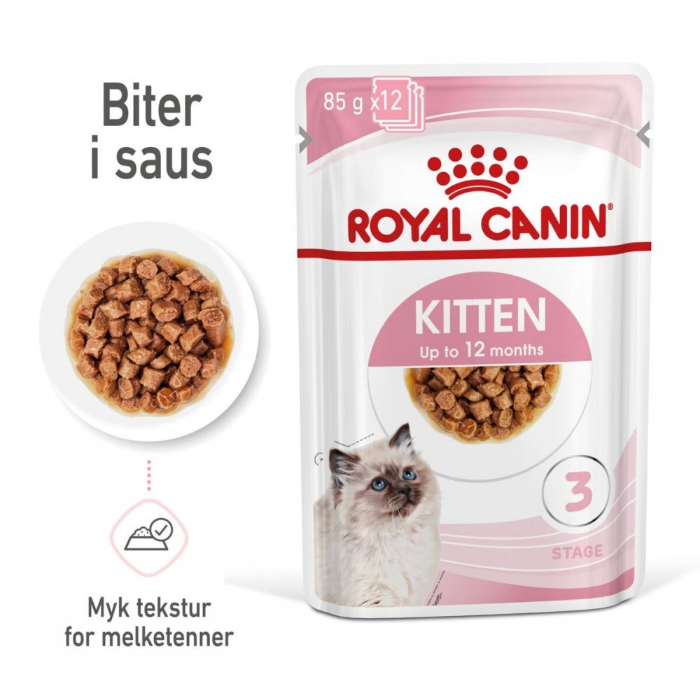 Bilde av Royal Canin Wet Kitten In Gravy (12x85g)