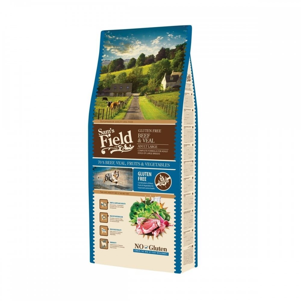 Sam´s Field Adult Large Beef & Veal Hund - Hundemat - Tørrfôr