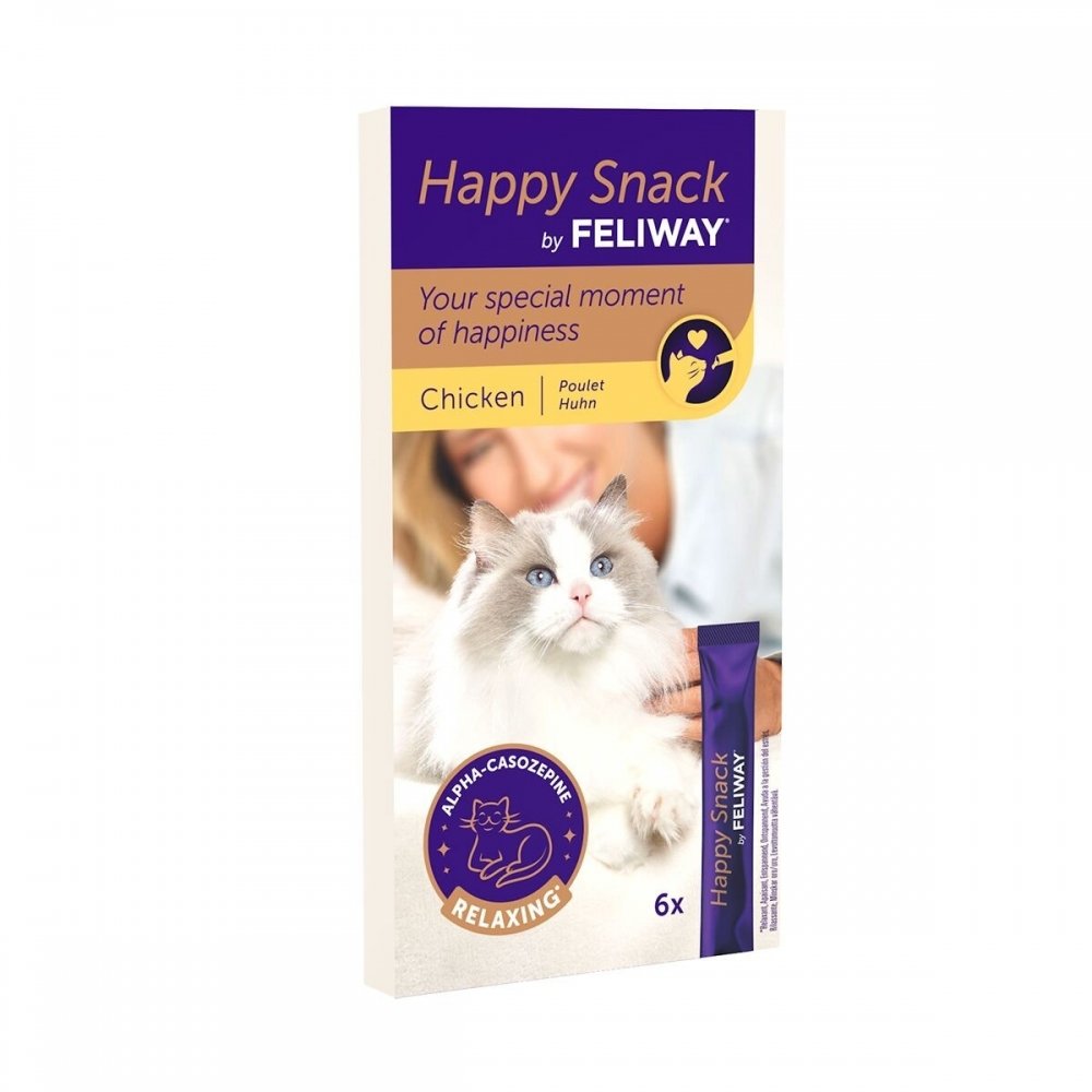 Feliway Happy Snack 6x15g Katt - Kattehelse - Beroligende til katt