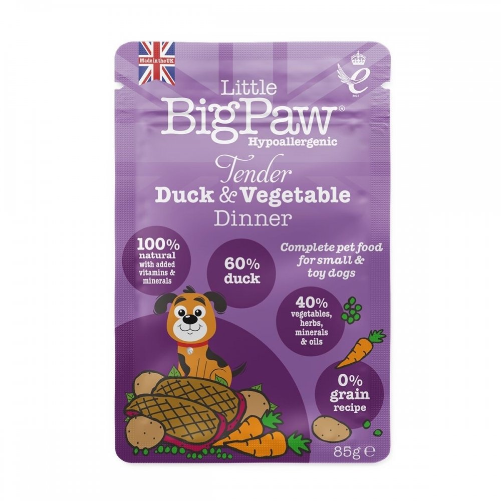 Little BigPaw Tender Duck & Vegetables Dinner (85 g) Hund - Hundemat - Våtfôr