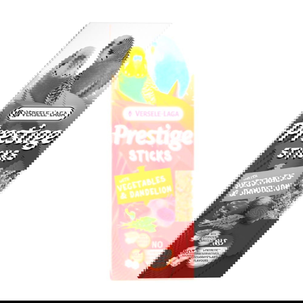 Versele-Laga Prestige Sticks Small Parakeets Grønnsaker & Løvetann 60 g