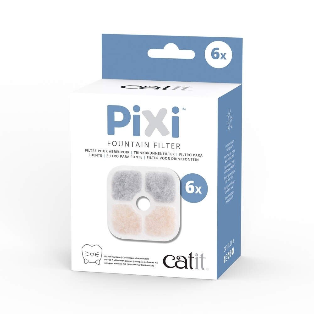 Catit PIXI Filter till Vattenfontän (6-pack) Katt - Matplass - Vannfontene katt