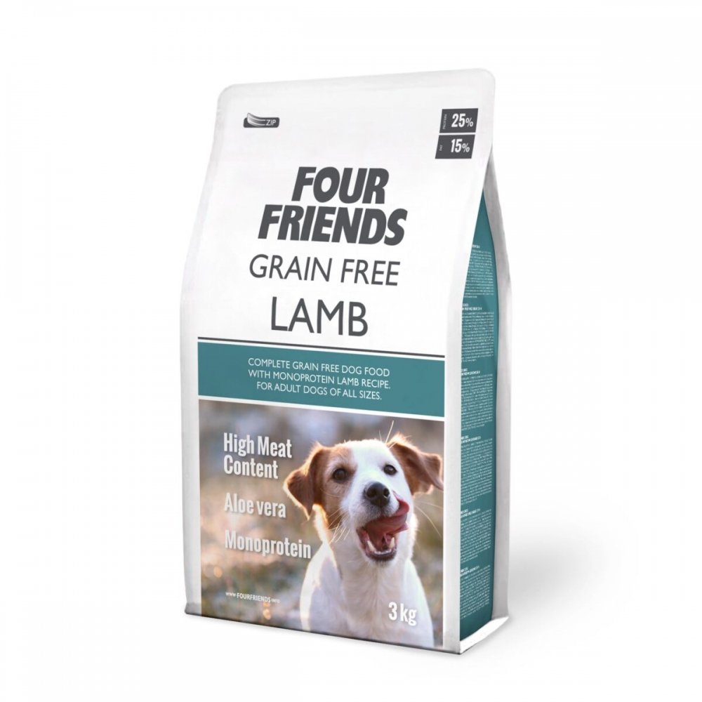 FourFriends Grain Free Lamb (3 kg) Hund - Hundemat - Tørrfôr