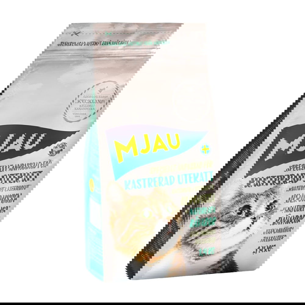 Mjau Kastrert utekatt (1,4 kg)