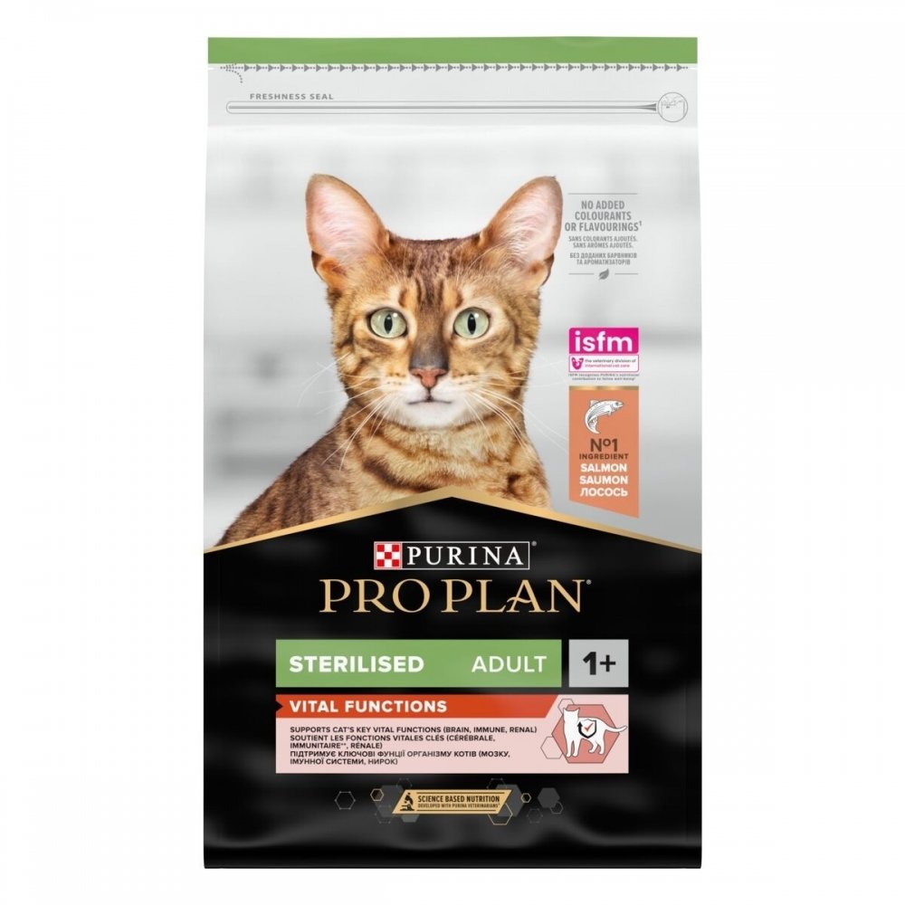 Purina Pro Plan Cat Adult Sterilised Vital Functions Salmon (10 kg) Katt - Kattemat - Spesialfôr - Kattemat for sterilisert katt