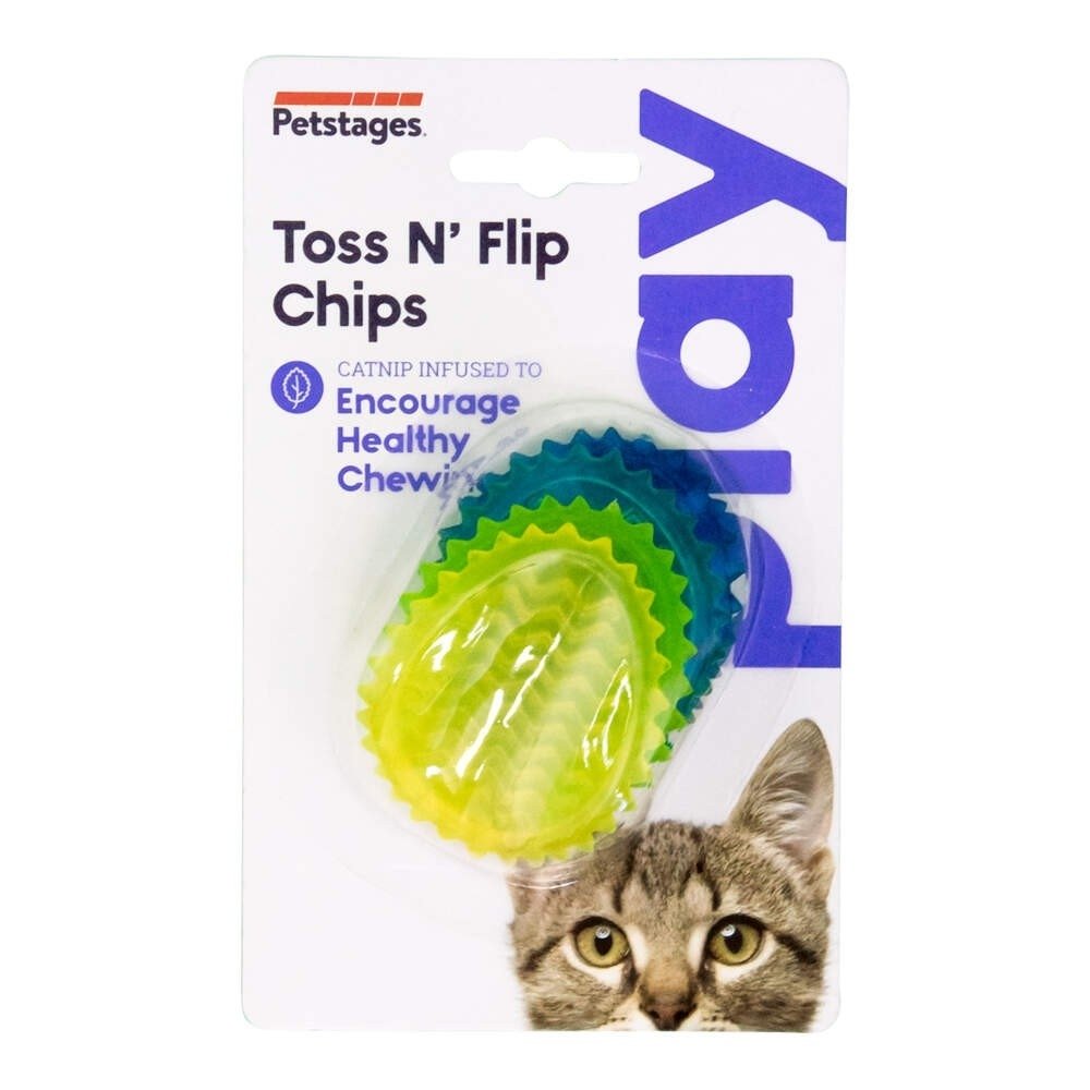 Petstages Toss N´Flip Kattemynte Chips Katt - Katteleker - Kattemynte