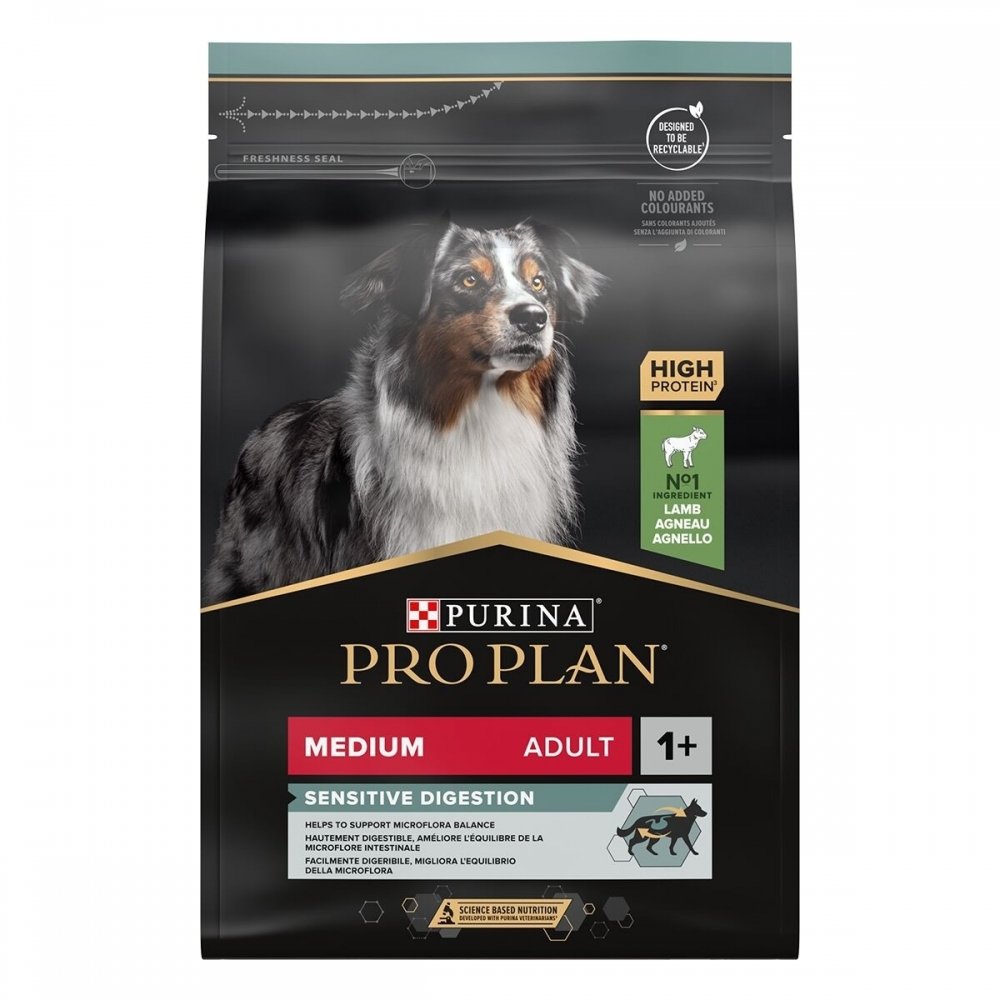 Purina Pro Plan Dog OptiDigest Adult Medium Sensitive Digestion Lamb (3 kg) Hund - Hundemat - Spesialfôr - Hundefôr til følsom hud