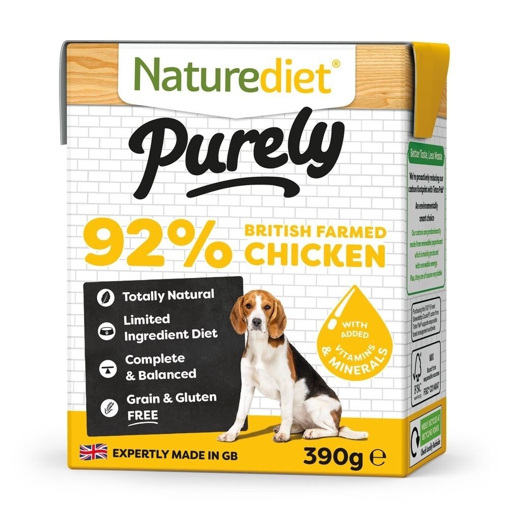 Naturediet Purely Kylling Hund - Hundemat - Våtfôr