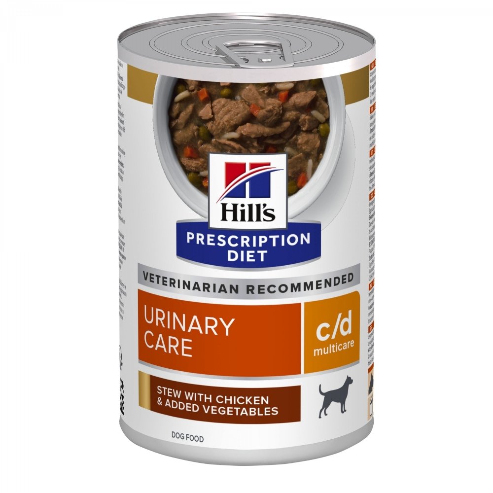 Hill’s Prescription Diet Canine c/d Urinary Care Multicare Stew Chicken & Vegetables 354 g Veterinærfôr til hund - Problem med urinveiene