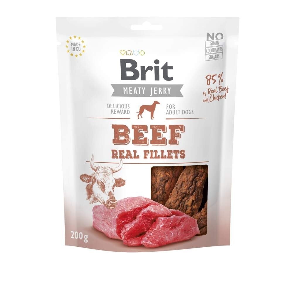 Bilde av Brit Care Meaty Jerky Beef Fillets (200 G)