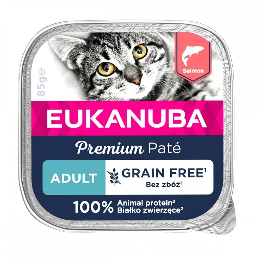 Eukanuba Cat Grain Free Adult Salmon 85 g Katt - Kattemat - Våtfôr