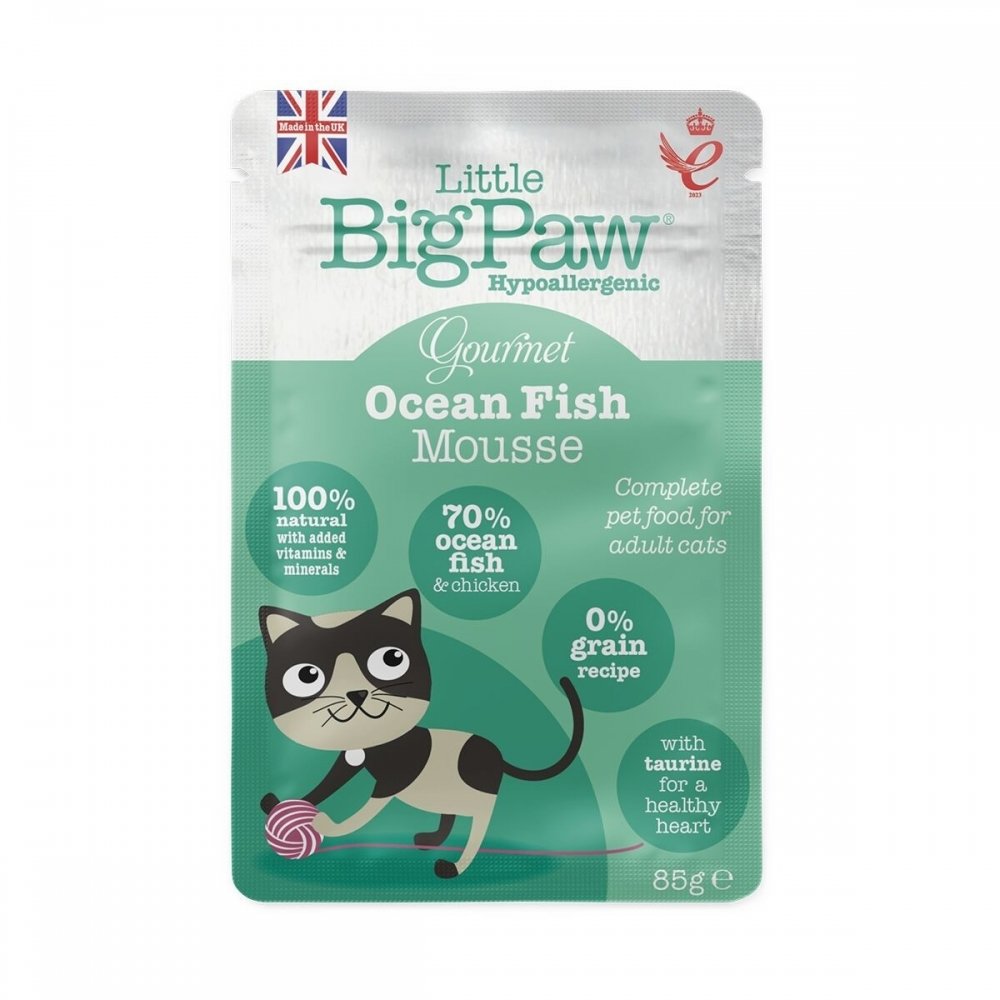 Little BigPaw Gourmet Atlantic Ocean Fish Mousse 85 g Katt - Kattemat - Våtfôr