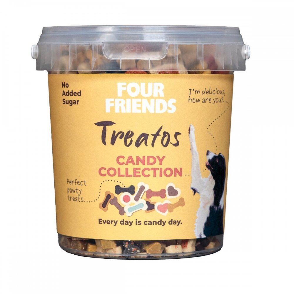 Four Friends Treatos Candy Collection 500 g Hund - Hundegodteri - Godbiter til hund