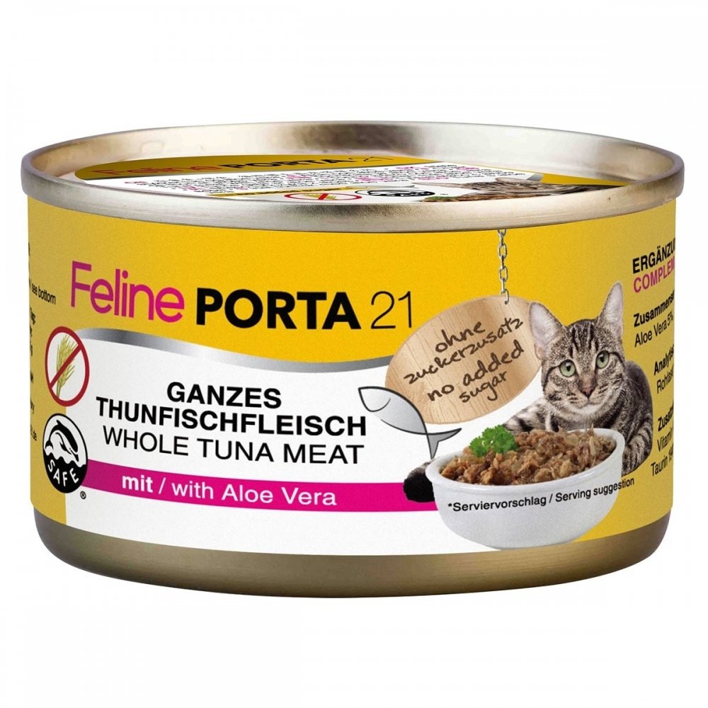 Feline Porta 21 Tunfisk & Aloe vera (400 g) Katt - Kattemat - Våtfôr