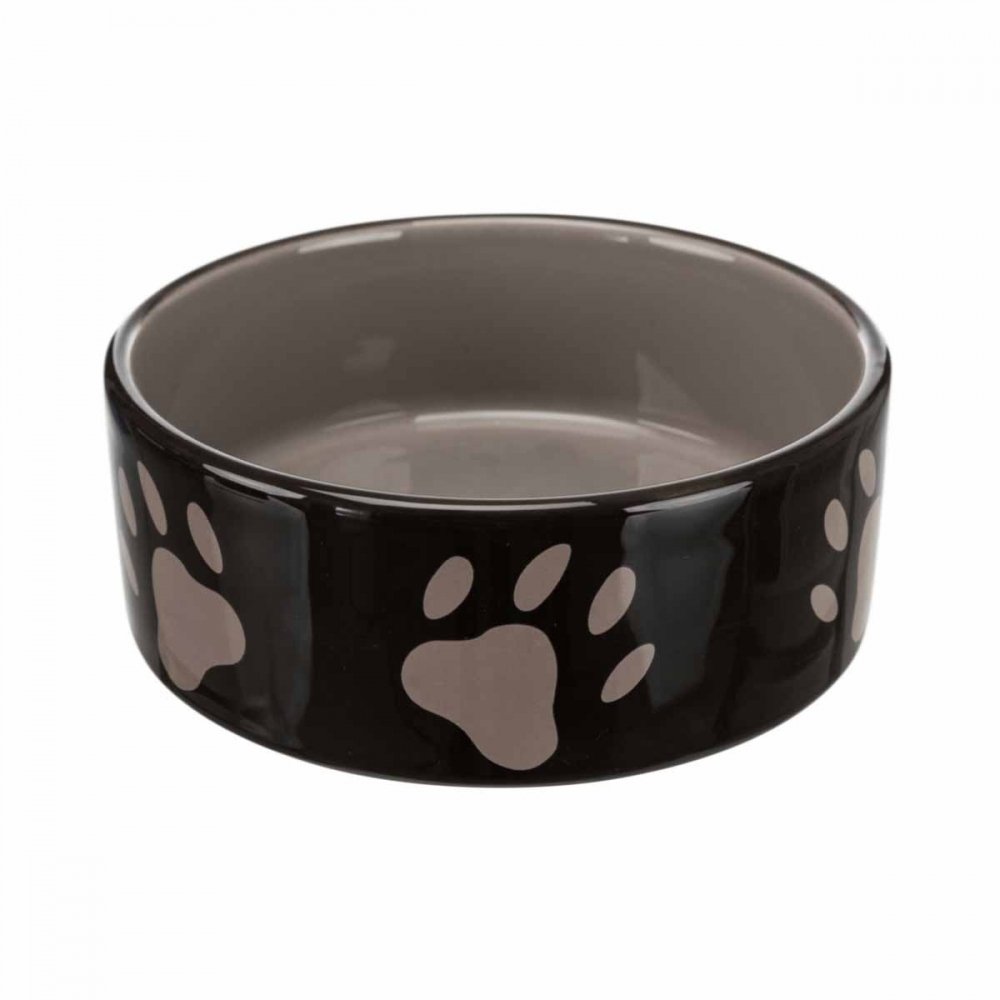 Bilde av Trixe Hundematskål Svart med pote (1.4 l / 20 cm) - Alt til hunden