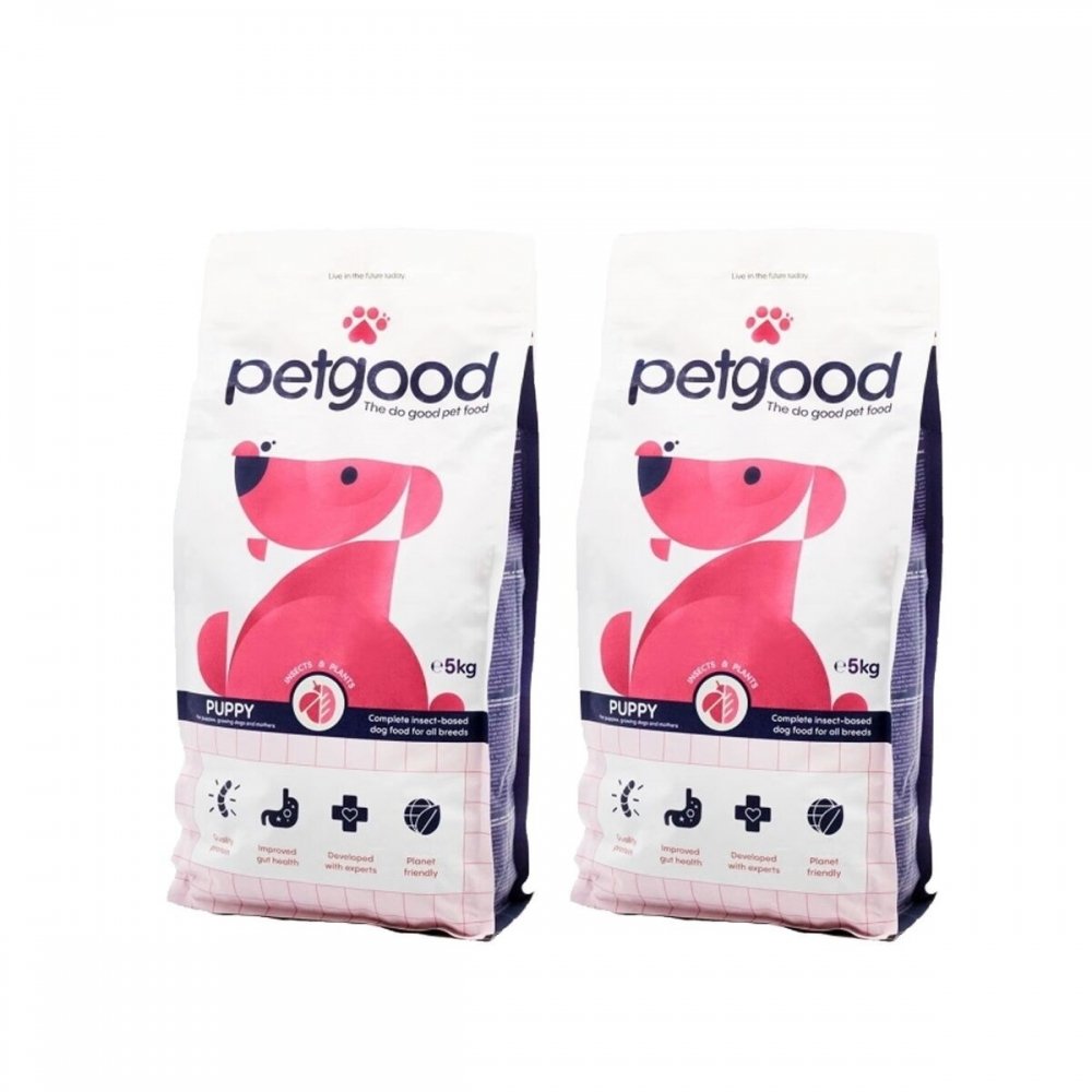 Bilde av Petgood Puppy Junior Insektsfôr 2x5 Kg