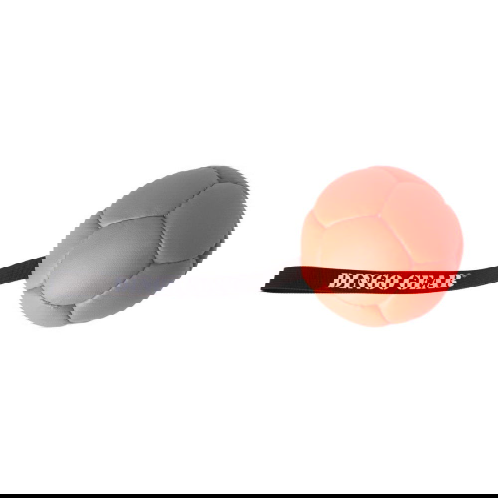 Dingo Gear Eco Hundeball i Nylon med Håndtak 13 cm (Oransje)