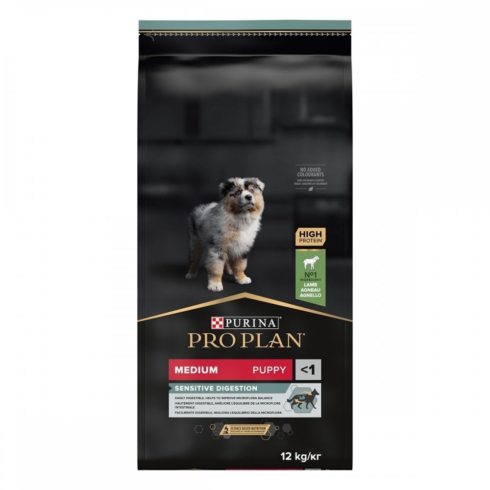 Purina Pro Plan Puppy Medium Sensitive Digestion Lamb (12 kg) Valp - Valpefôr - Tørrfôr til valp