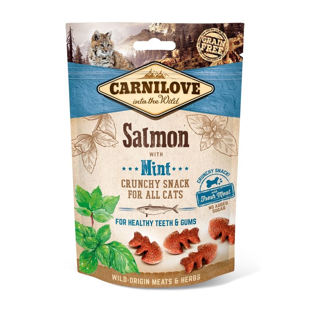 Carnilove Cat Crunchy Snack Salmon & Mint Katt - Kattegodteri
