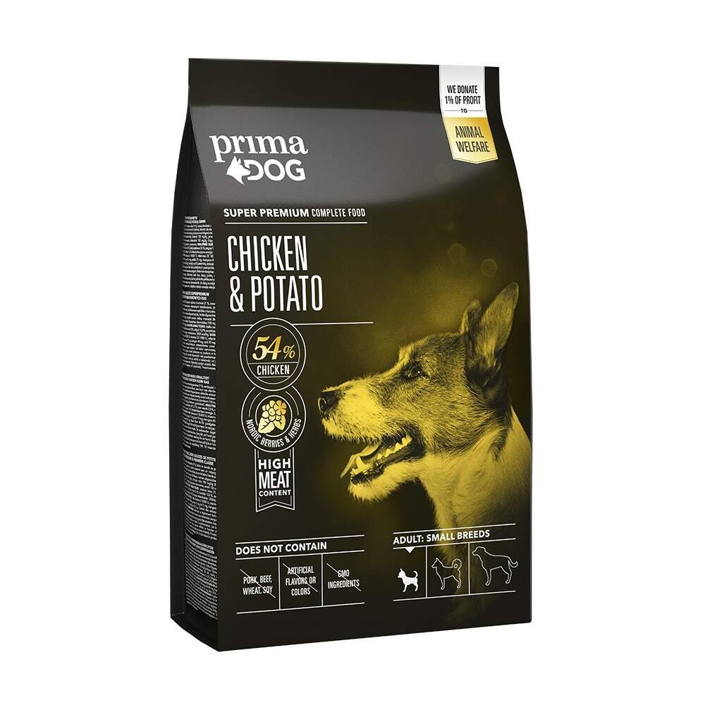 PrimaDog Adult Small Breed Chicken & Potati (4 kg)