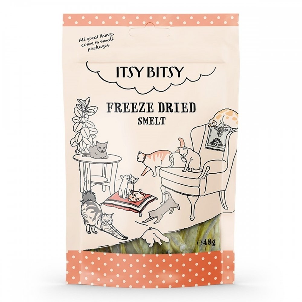 ItsyBitsy Cat Freeze Dried Smelt Katt - Kattegodteri