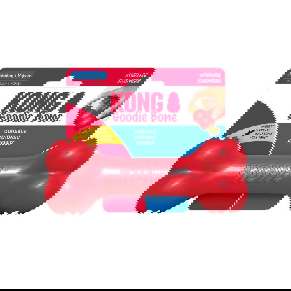 KONG Goodie Bone Rød M 18 cm