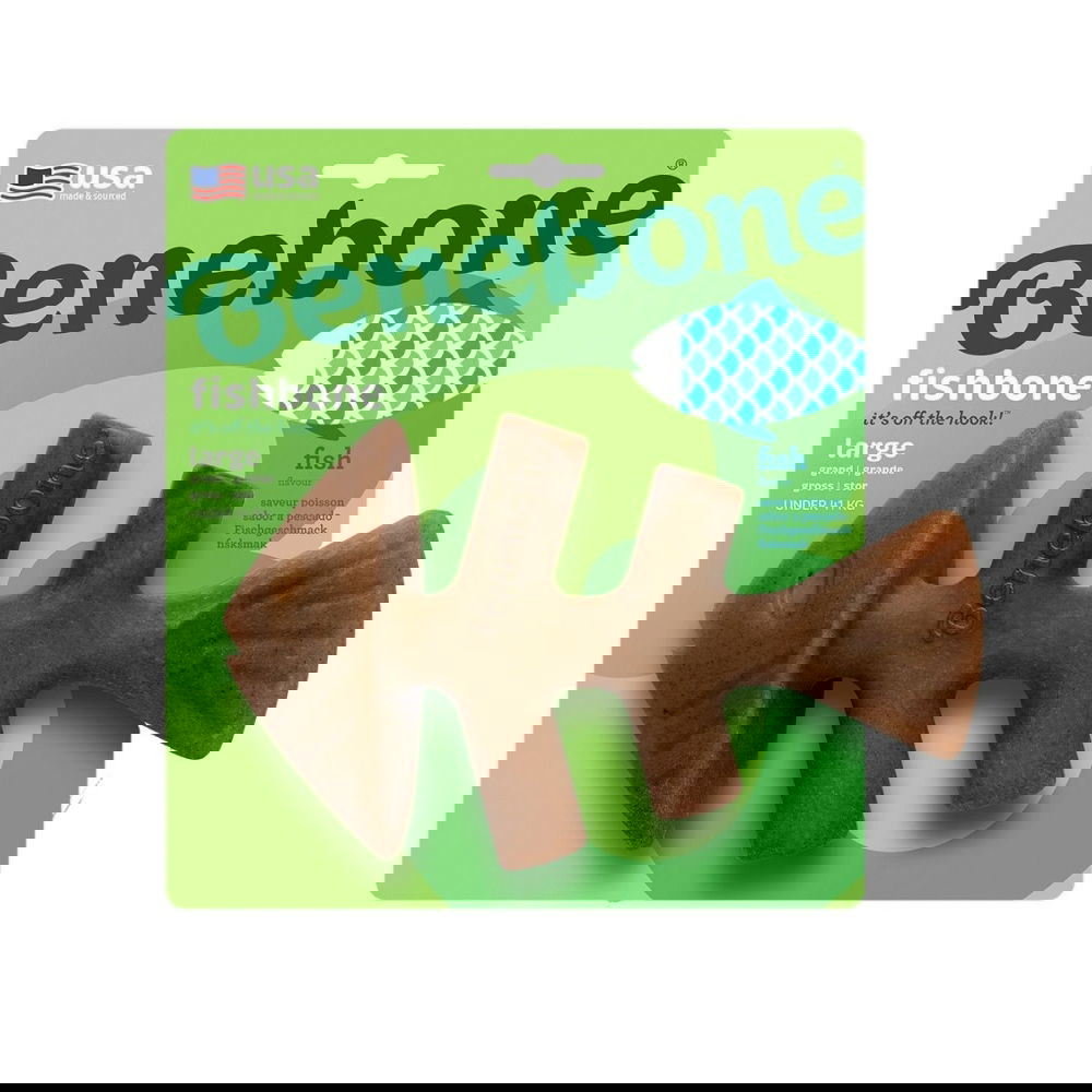 Benebone Fiskbein i Nylon med Smak av Laks (L)