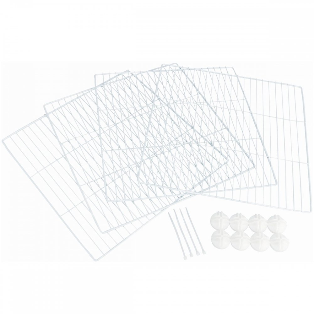 Trixie 4 extension elements for #62460, metal, 35 × 35 cm, white