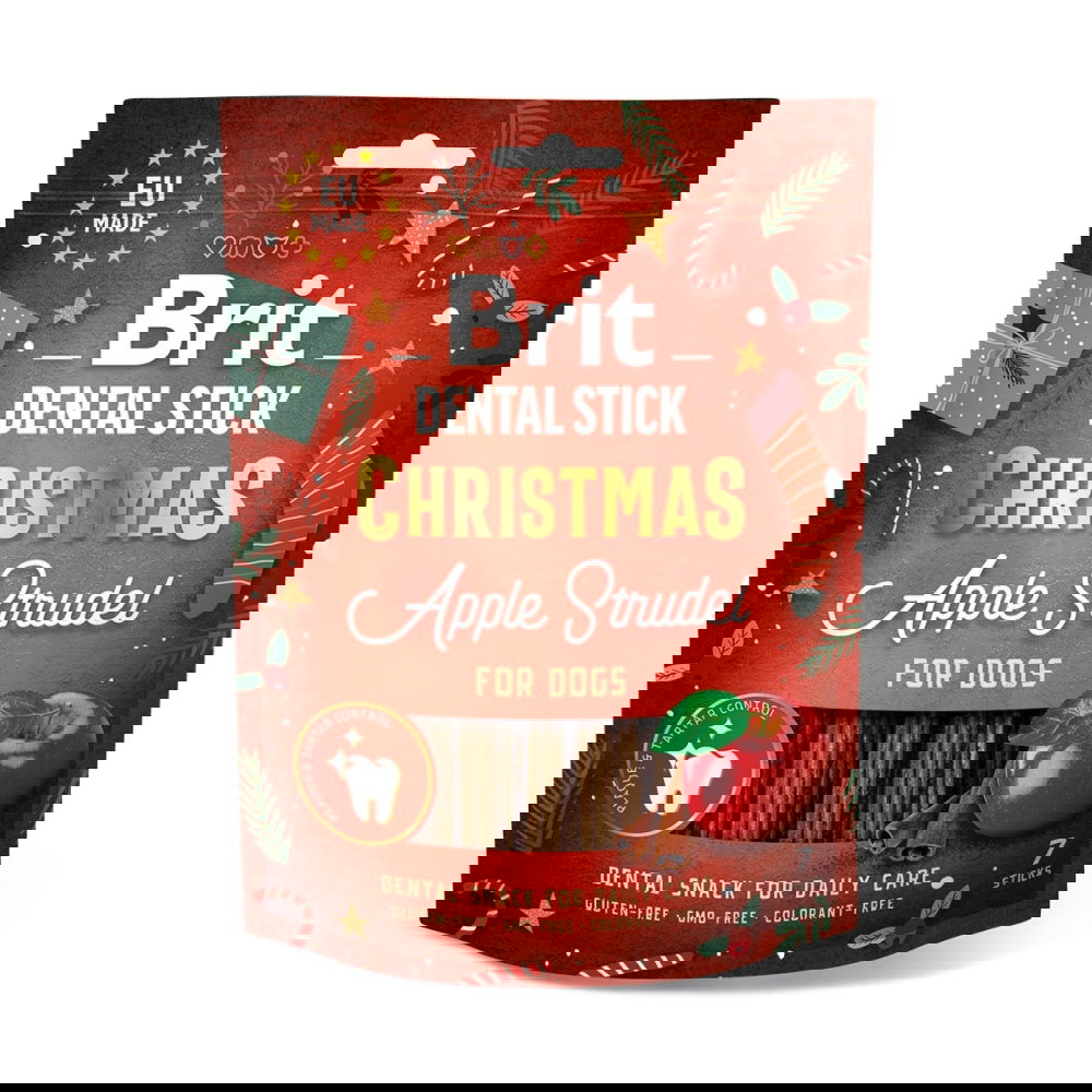 Brit Care Christmas Dental Sticks Apple Strudle 7-pakk