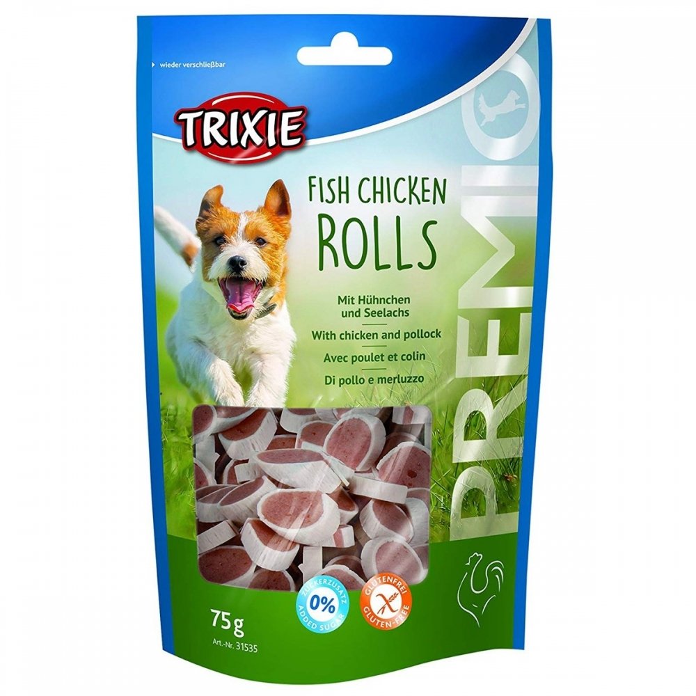 Bilde av Trixie Premio Fisk- & Kyllingruller 75 g - Alt til hunden