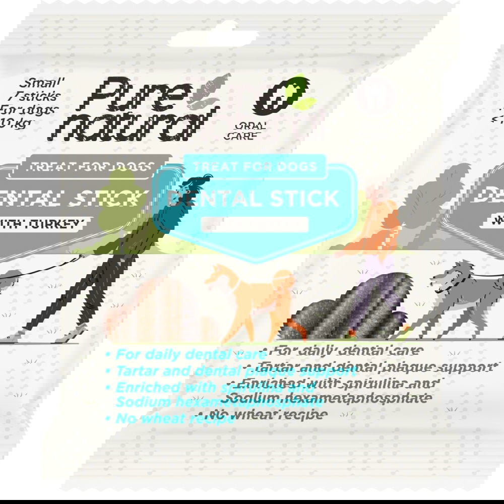 Purenatural Dental Sticks Kalkun 7-pack (S)