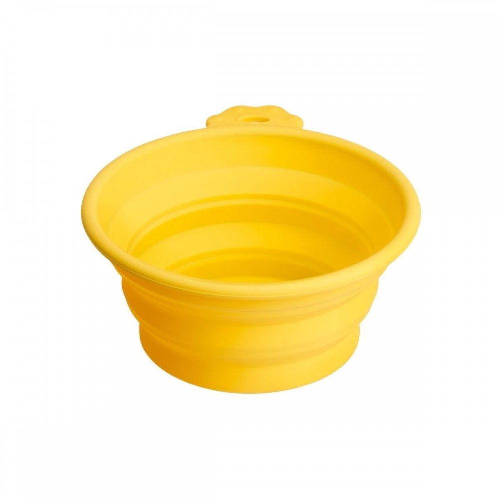 Bilde av Little&Bigger Voyager Sammenleggbar Hundeskål i Silikon  Gul 760 ml - Alt til hunden