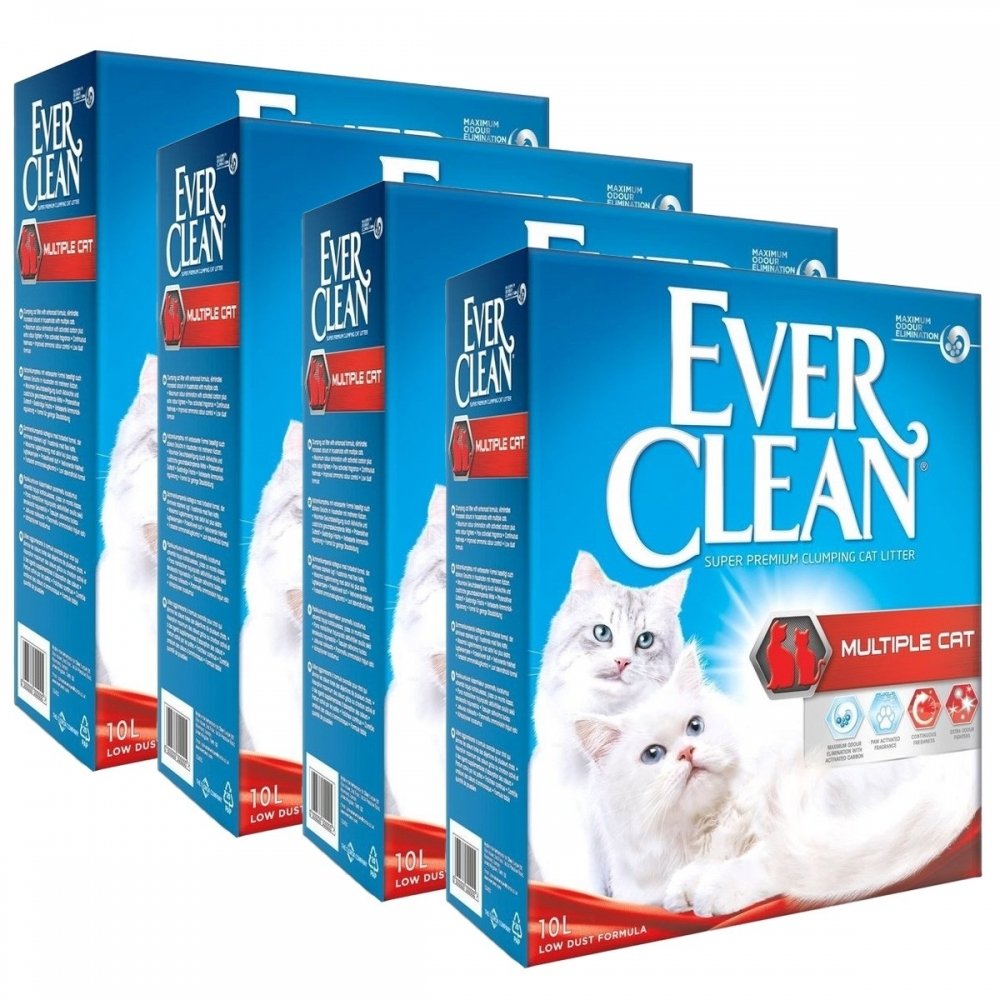 Ever Clean Multiple Cat 4 x 10L Katt - Kattesand